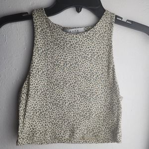 Gaze DTLA Knit Tank Top Animal Print Polyester Spandex Size XS